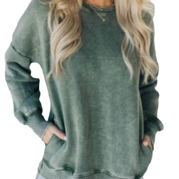 Cozy Loose Cotton Washed Autumn & Winter Sweater