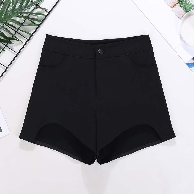 Korean Style High-Waist Casual Jumpsuit Shorts