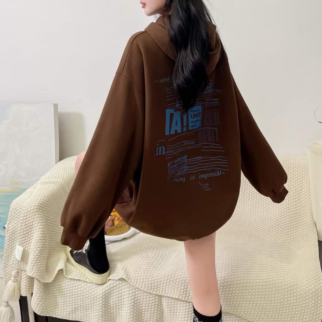 Cute Bear Hooded Oversized Sweatshirt