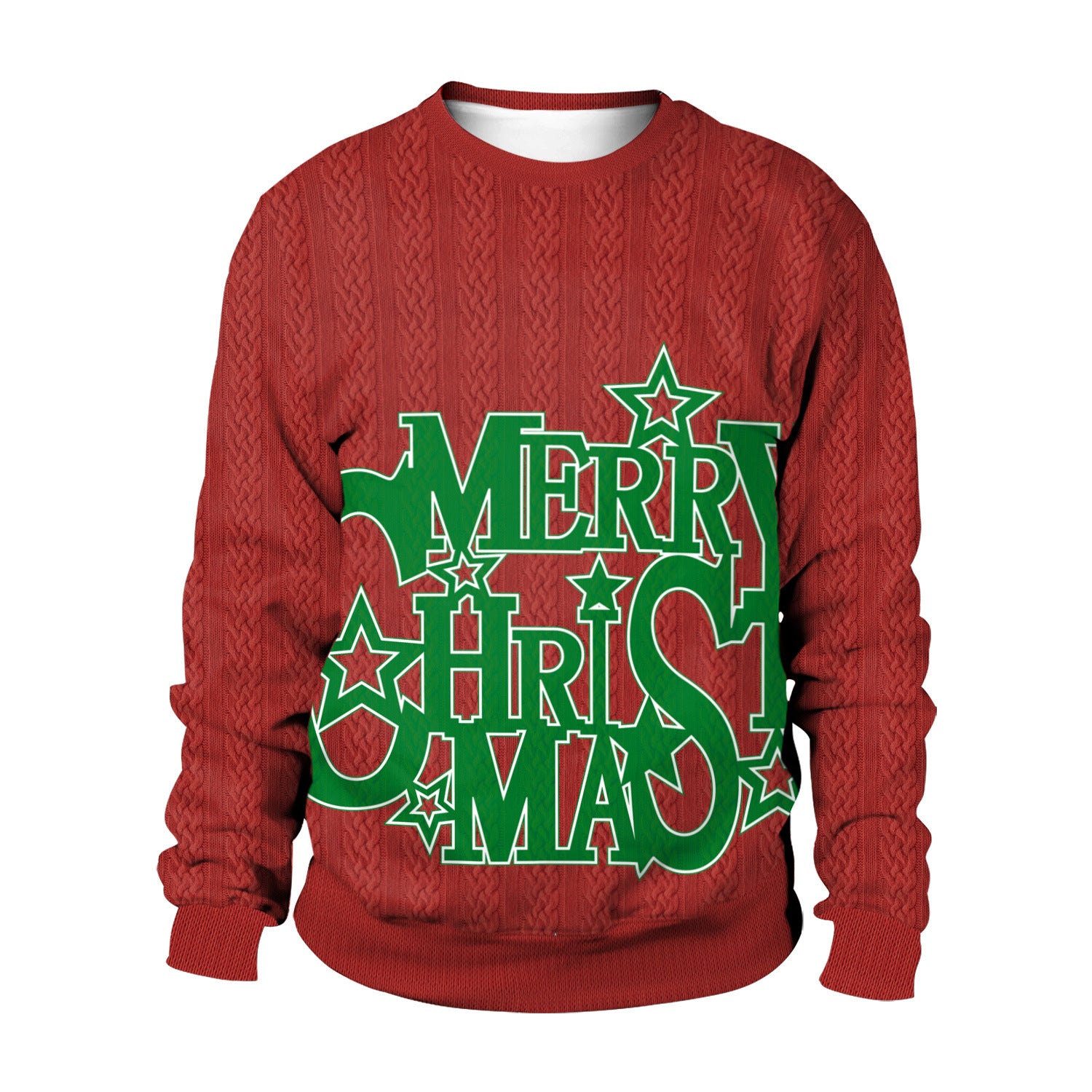 Digital Printed Round Neck Sweater