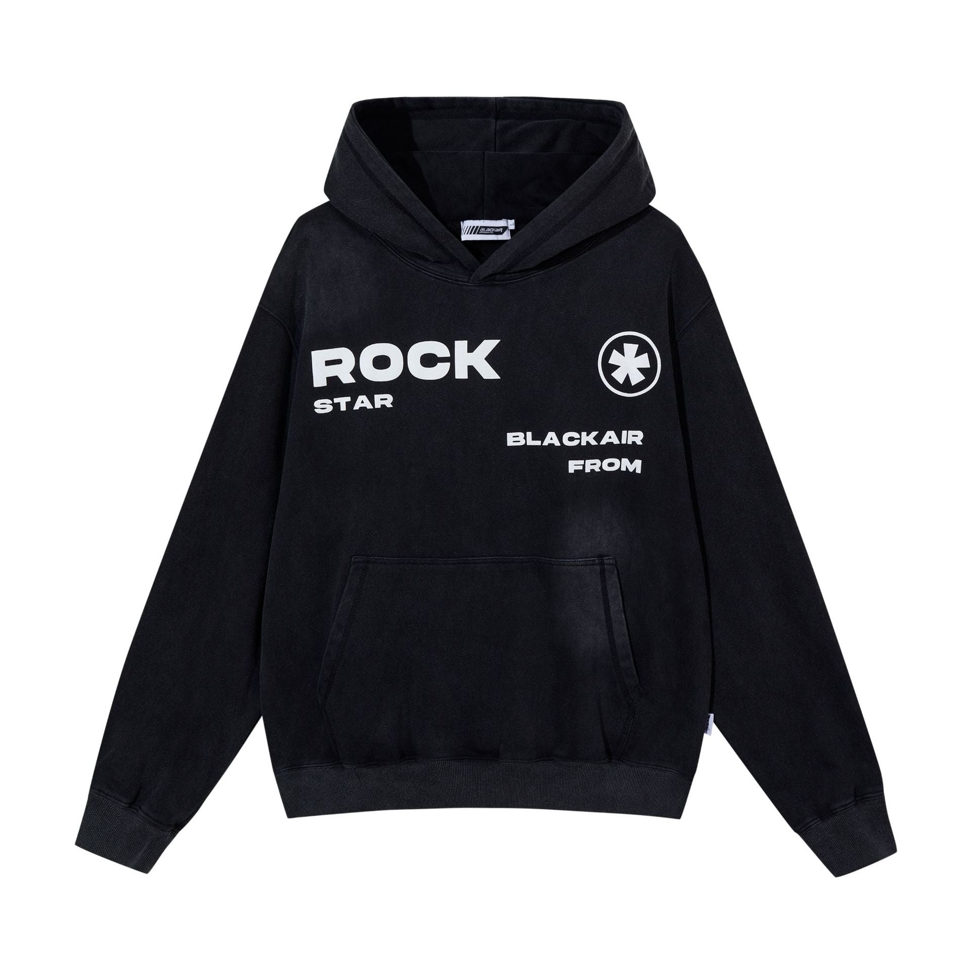 Washed Vintage Streetwear Letter Graphic Sweater