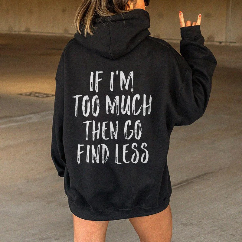 Casual Wishing Letter Print Pullover Hoodie