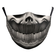 Double-Layer Halloween Funny Face Skull Mask