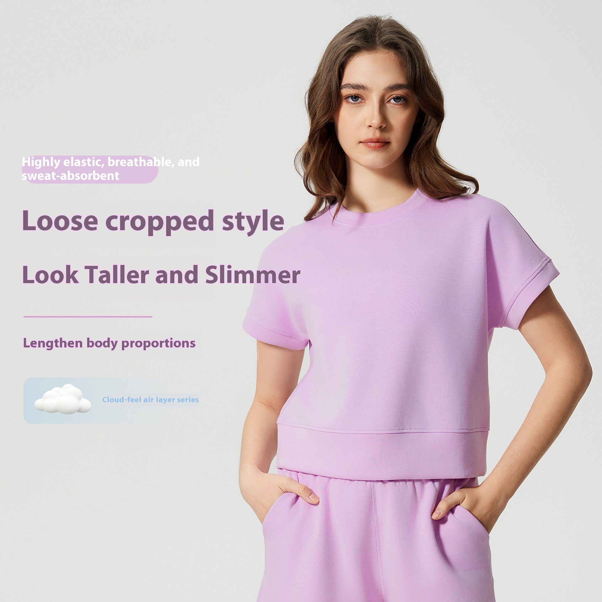 Lightweight Breathable Yoga T‑Shirt – Loose Fit for Women
