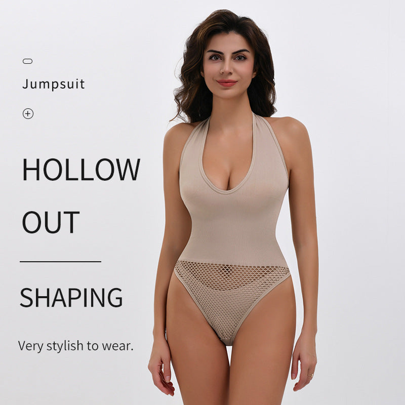 Women's Backless Slim-Fit Shaping Jumpsuit