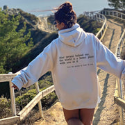 Letter Print Loose Pullover Hoodie for Spring & Autumn