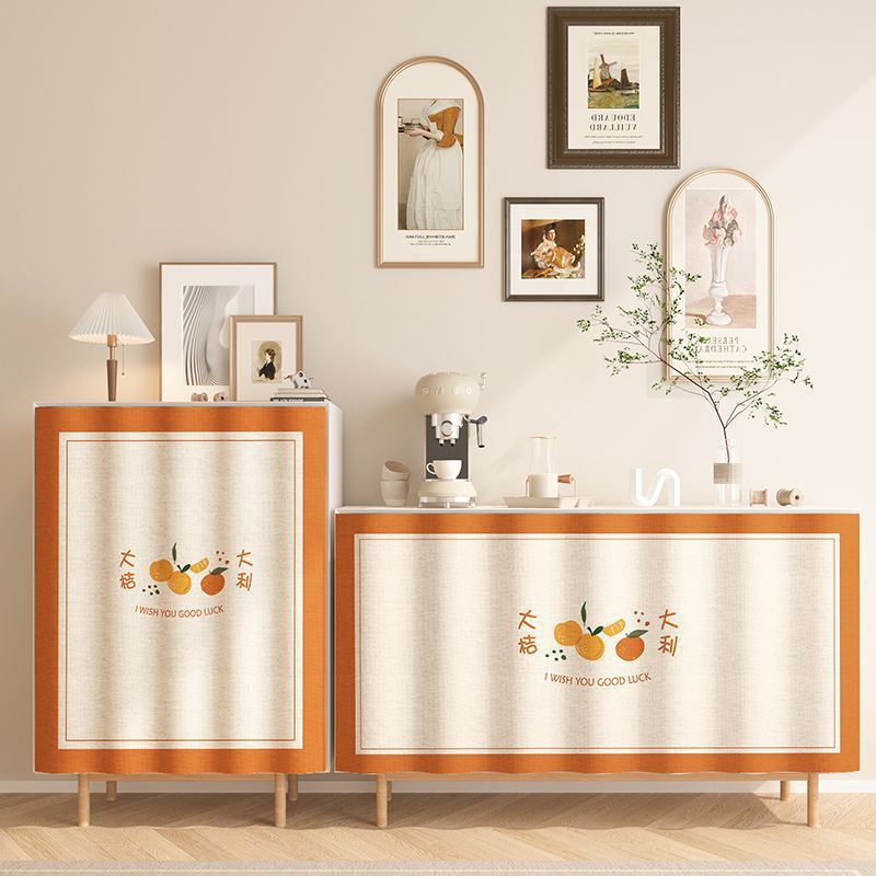 Punch-free Cabinet Shade Curtain Kitchen Door Curtain