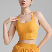 Naked‑Feel Double‑Strap Fitness Bra – Support & Style