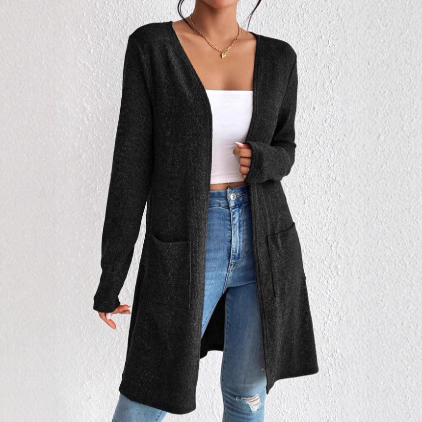 Hot-selling Casual All-match Knit Cardigan From Europe and the Us