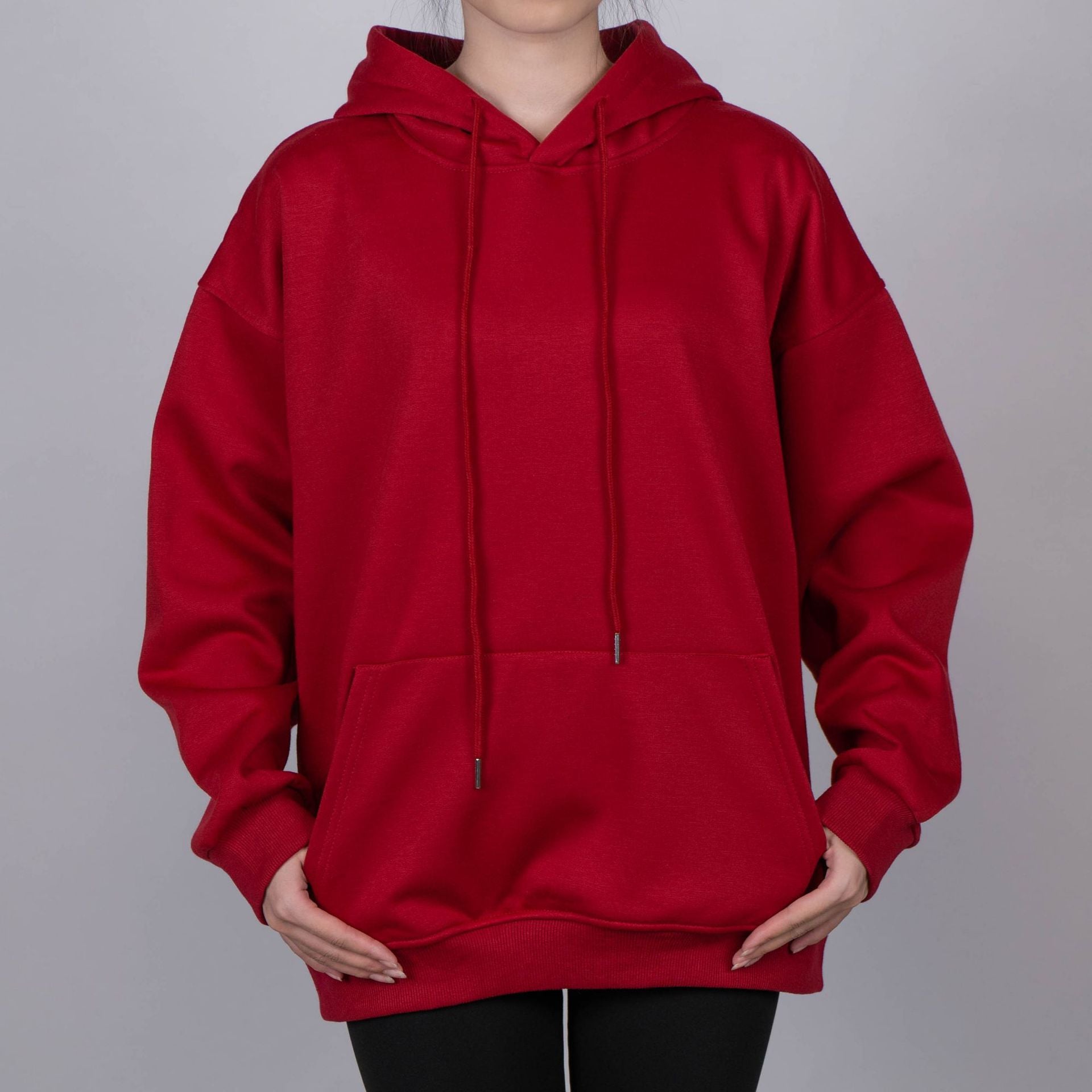 Cozy Fleece Hooded Pullover Winter Sports Sweatshirt