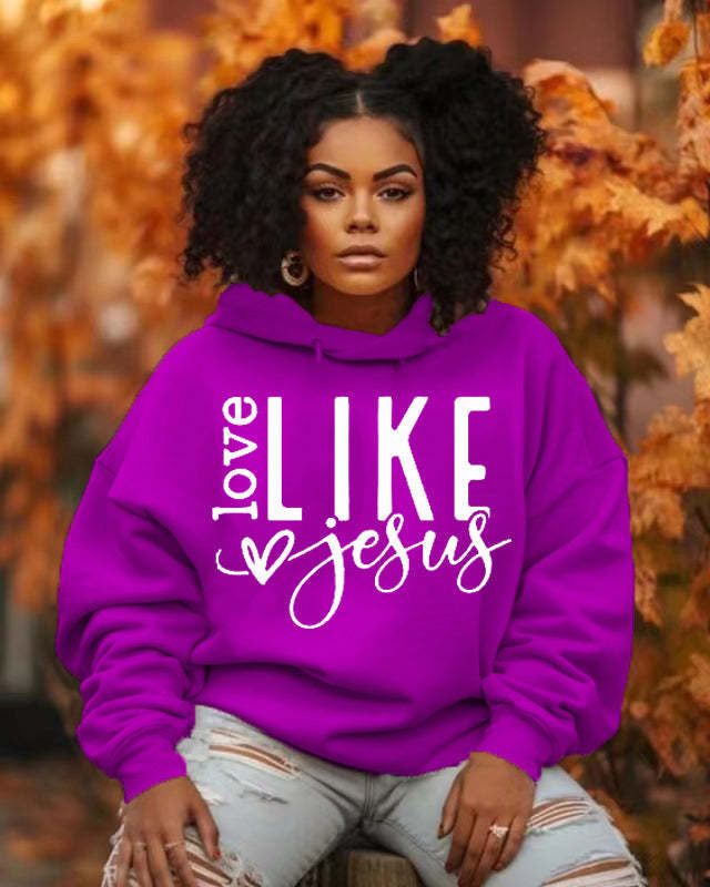 Women's Casual Printed Autumn Winter Hoodie