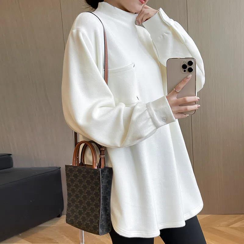 Thickened Thermal Dralon Slimming Long Sleeve Shirt