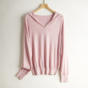 Pure Wool Skin-friendly Front Line Ready-made Garments Hooded Sweater