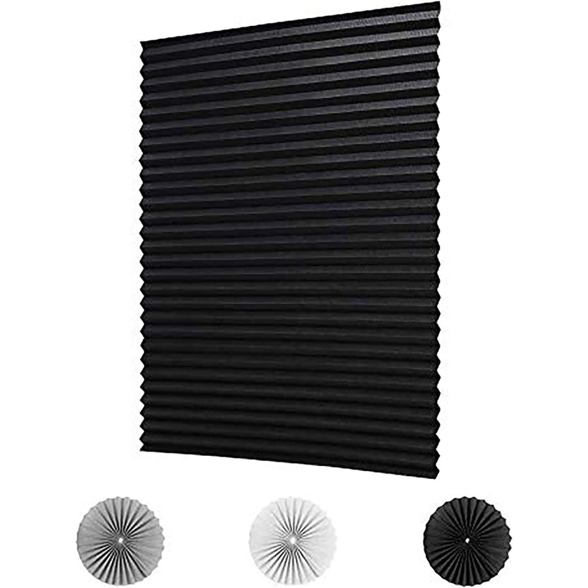 Full Shading Curtain Self-adhesive Pleated Shades Punch-free Adhesive Roller Shutter