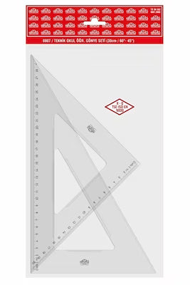 30 cm Technical Drawing Miter Set with 60° and 45° Angles
