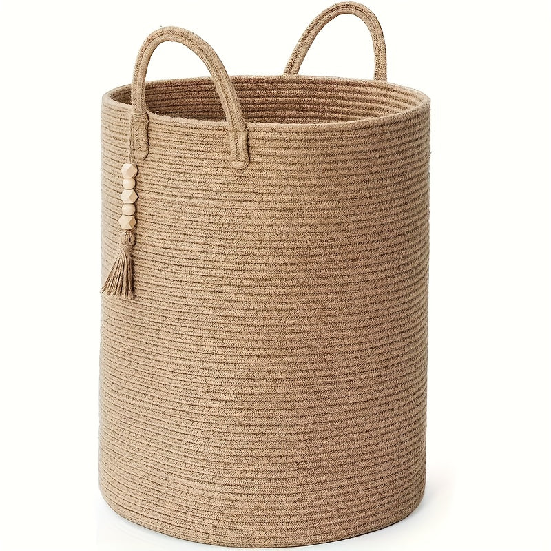 Braided Rope Storage Bin with Sturdy Handle