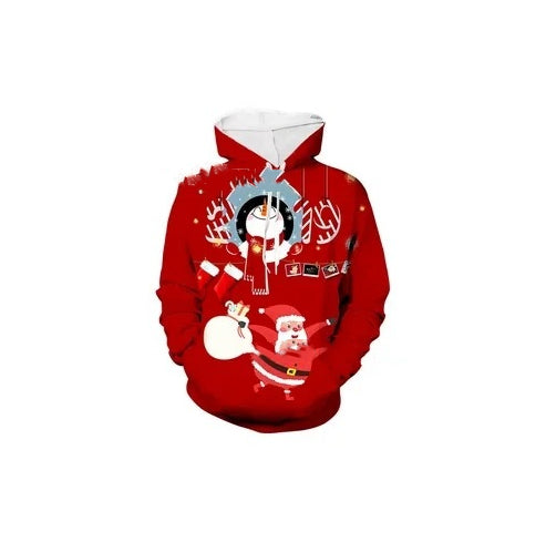 Festive Matching Christmas Hooded Pullover for Men & Women