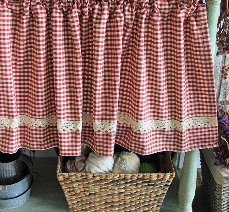 Tanabe Fabric Kitchen and Bathroom Curtains in Time Lattice Curtains