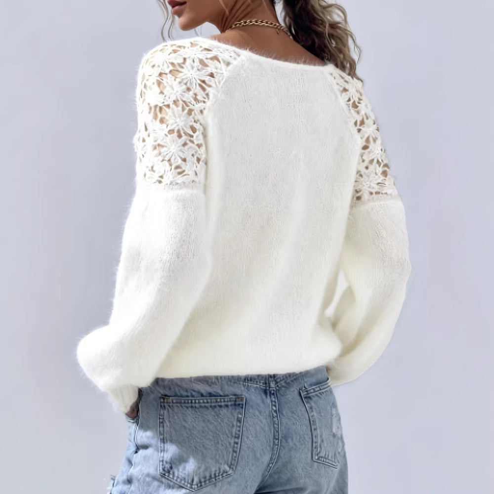 Handmade Crochet Long Pullover Sweater