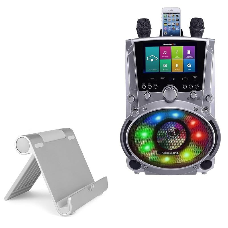 Portable Multi-Angle Stand for Karaoke and Media Devices