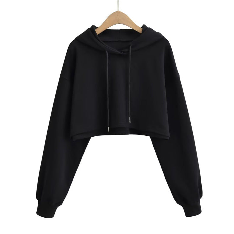 Trendy High-Waist Lace-Up Pullover Sweater