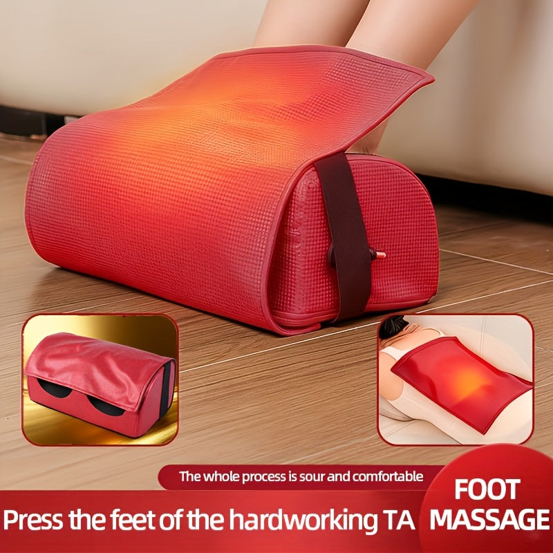 Electric Foot Massager with Heat Therapy for Feet, Legs, and Arms