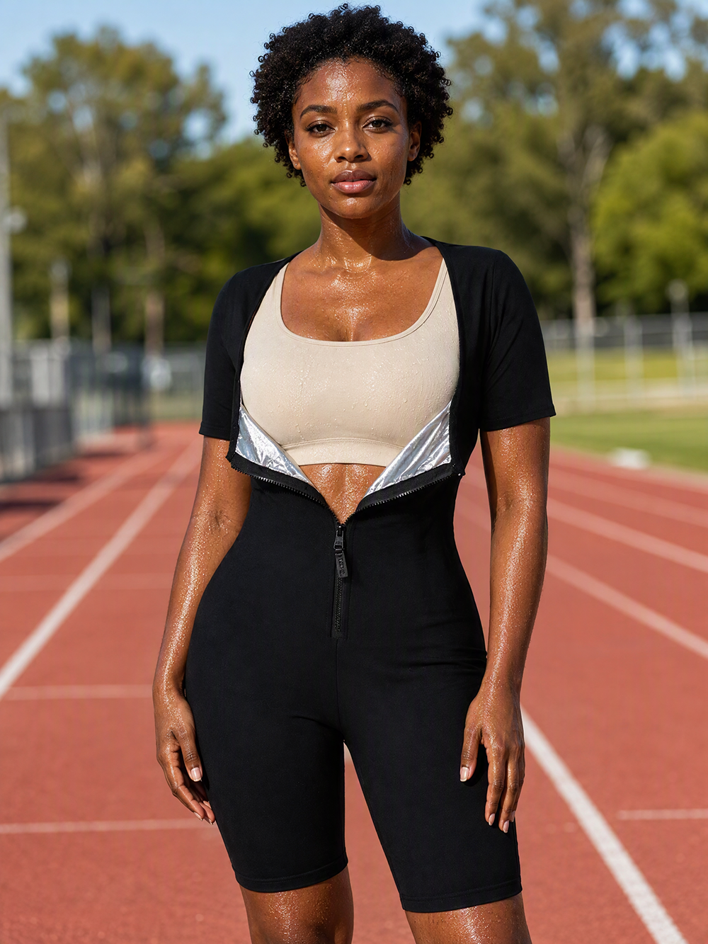 Women's Full Body Sauna Jumpsuit & Sweat Suit for Weight Loss