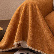 Thickened Lambswool Sofa Cover Cloth