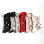 Crystal Jacquard Socks for Women