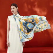 Elegant Square Silk Scarf for Women
