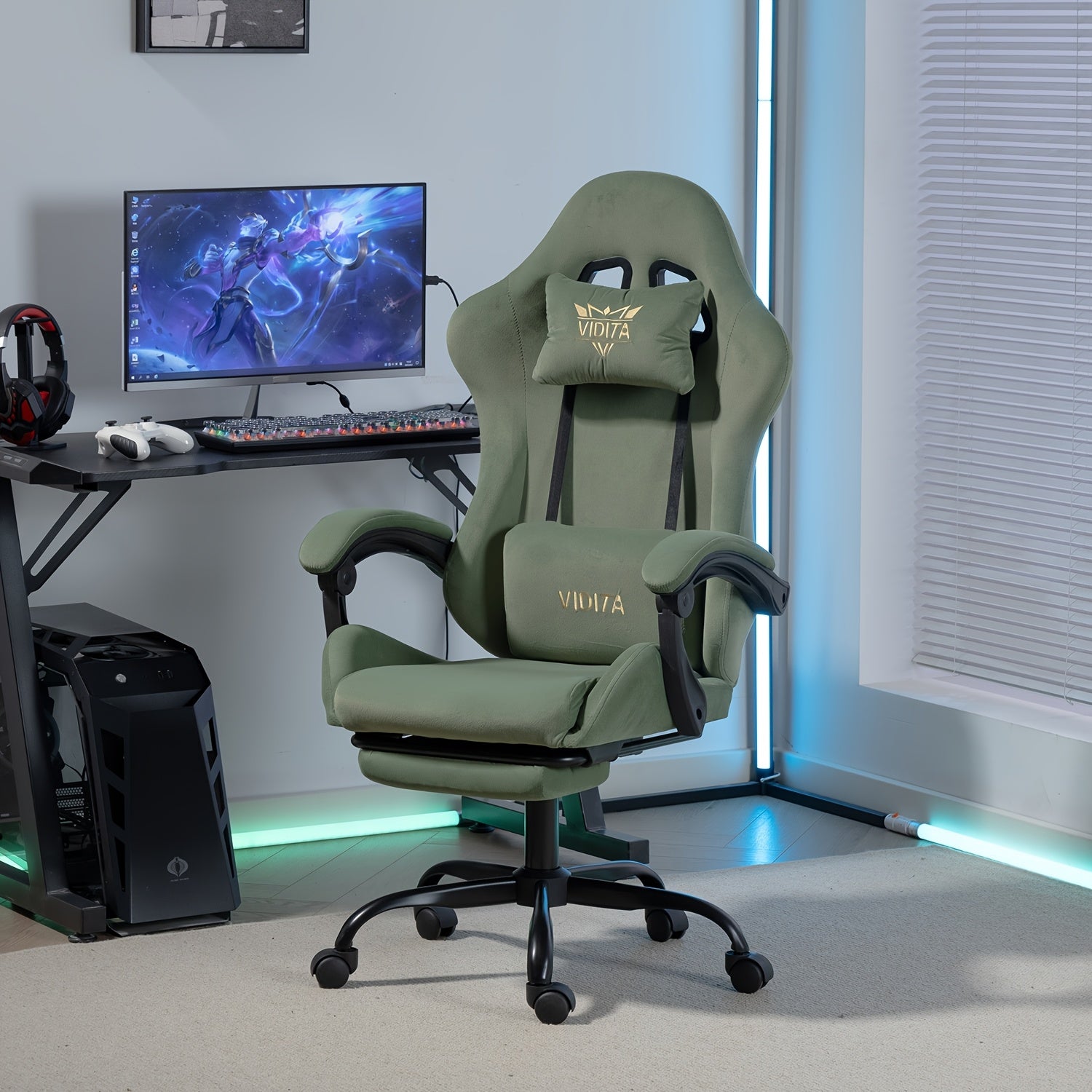 Ergonomic Gaming Office Chair with Lumbar Support – Racing Style