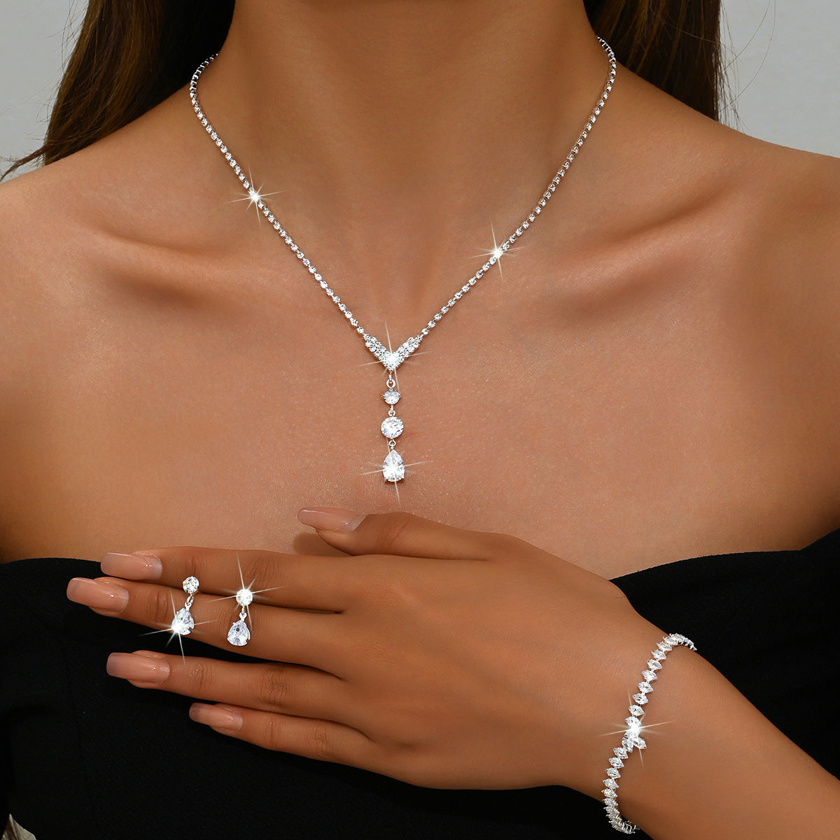 Shiny Zircon 3PC Set