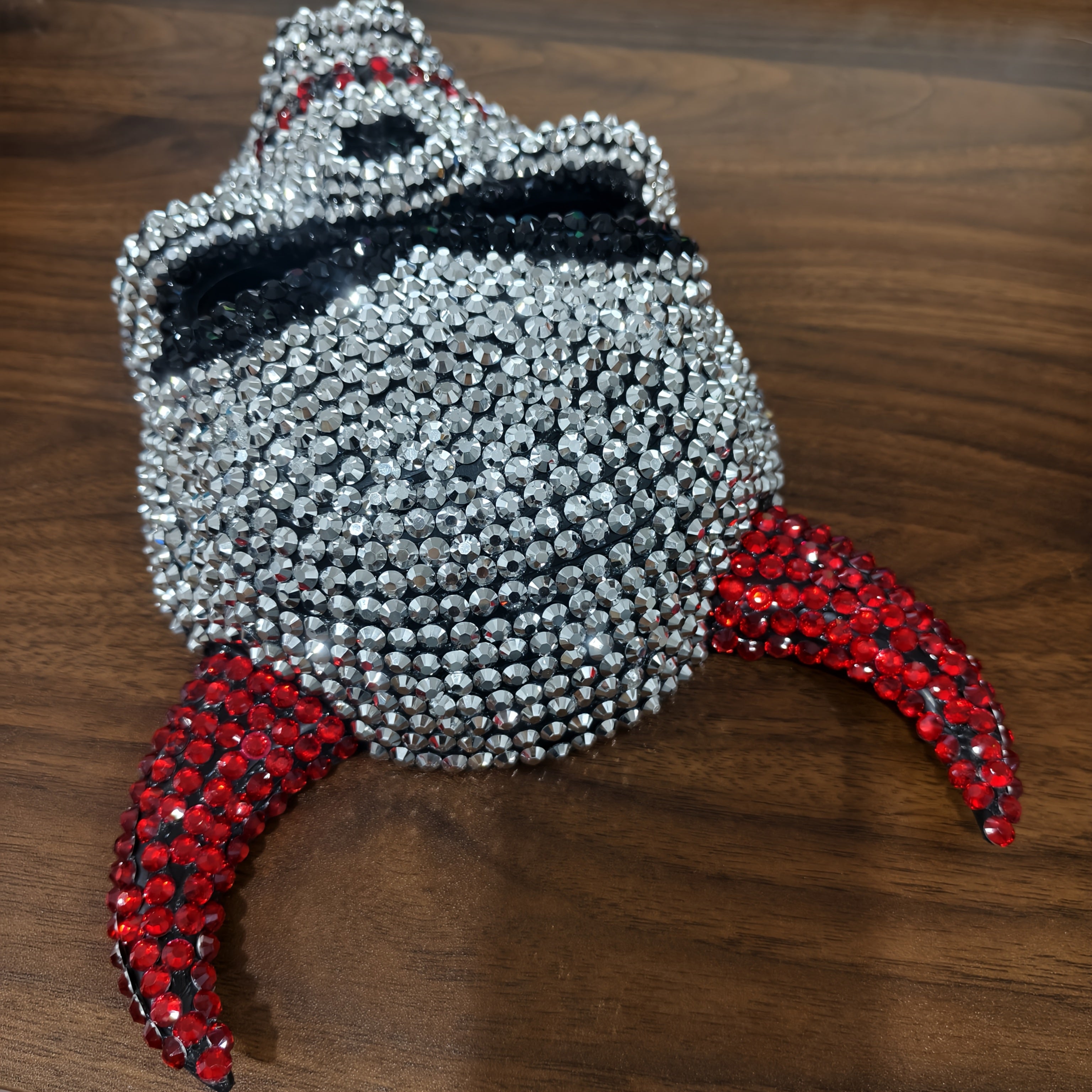 Full Rhinestone Demon Skull Mask – Adjustable Lightweight Costume Mask
