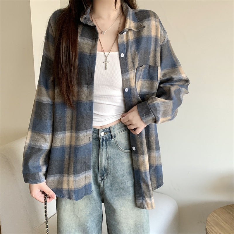 Idle Style All-match Lantern Long Sleeve Shirt Coat