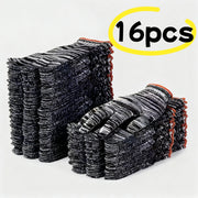 Black and White Striped Towels – Thick, Durable, Breathable (16 pcs)