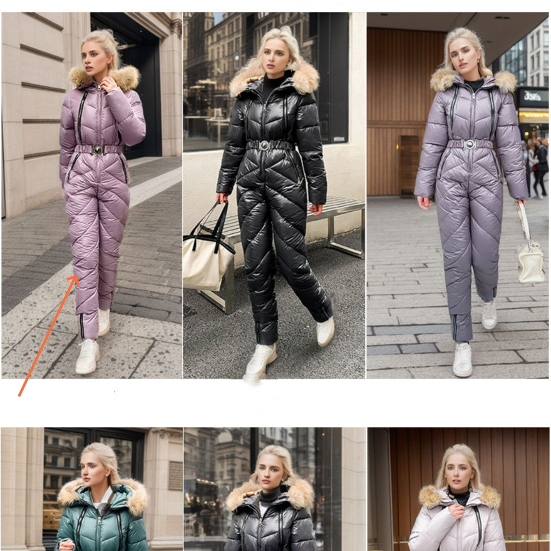 Women's Warm Outdoor Sports Jumpsuit & Snow Romper