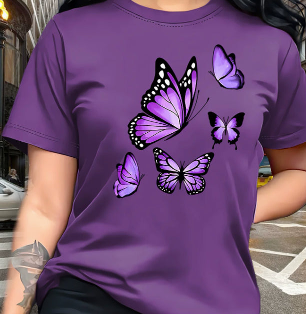 Vibrant Women’s Short‑Sleeve Crew Neck T‑Shirt – Bold Colors & Comfort