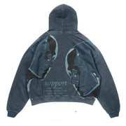 Women's Scenic Landscape Print Raglan Hoodie