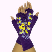 Stay Warm with Floral Embroidered Gloves