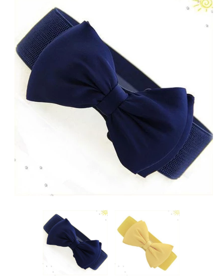 Vegan Leather Stretch Belt for Women