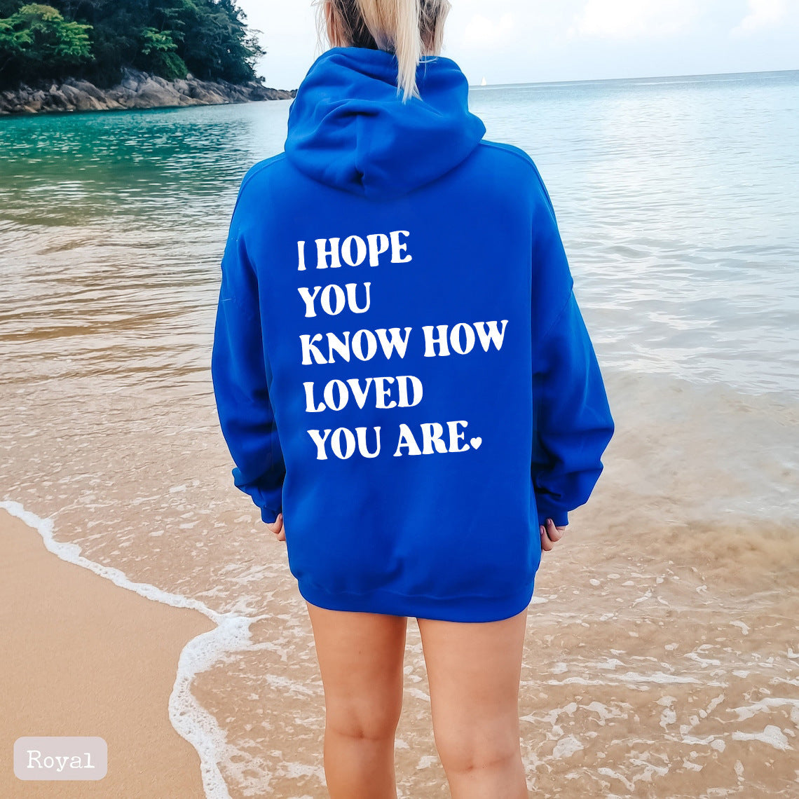 Plus Size Casual Printed Drawstring Hoodie