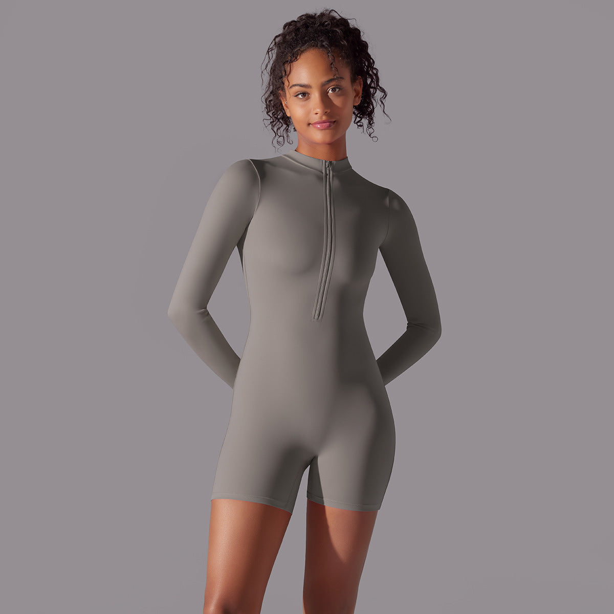 Long Sleeve Fitness Jumpsuit for Dance & Sports