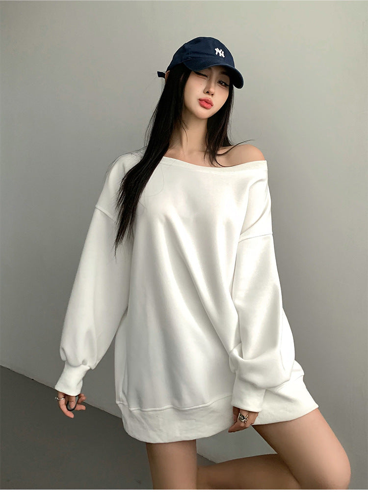 Chic Off-Shoulder Casual Loose Autumn & Winter Sweater