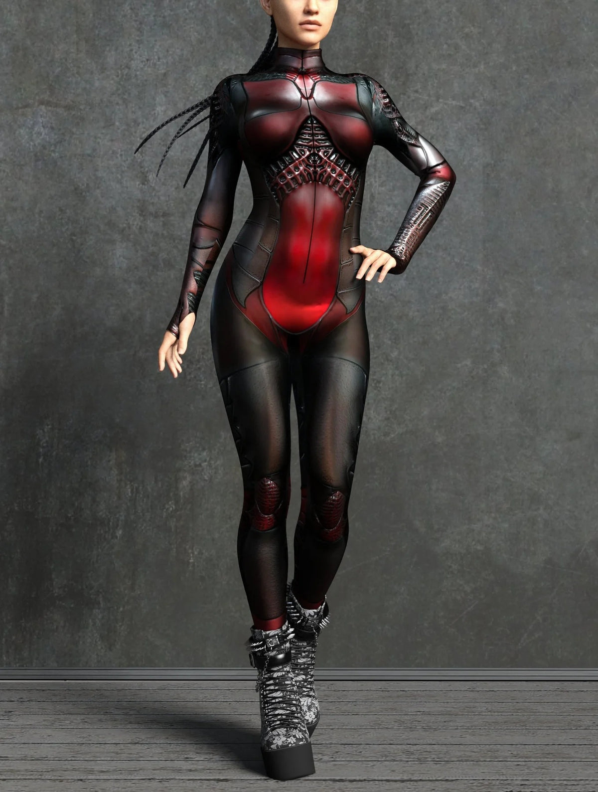 Women's Colorful Mecha Cosplay Jumpsuit
