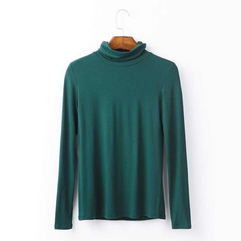 Women's Modal Turtleneck Long Sleeve Tee