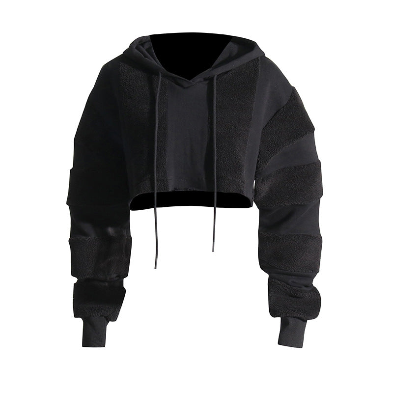 Cozy Lamb Wool Contrast Stitching Casual Sweater
