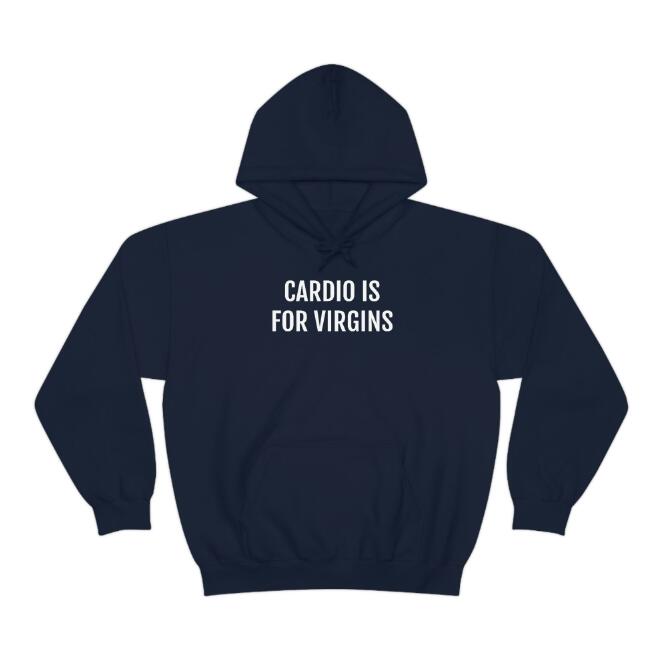 Hip Hop Navy Blue Pullover Hoodie for Women