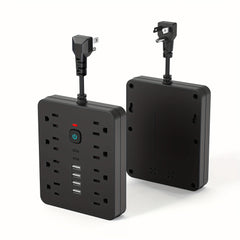 14-in-1 power strip with surge protection, 8 AC outlets and 6 USB ports