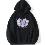 Women's Fleece-Lined Loose Hoodie Coat