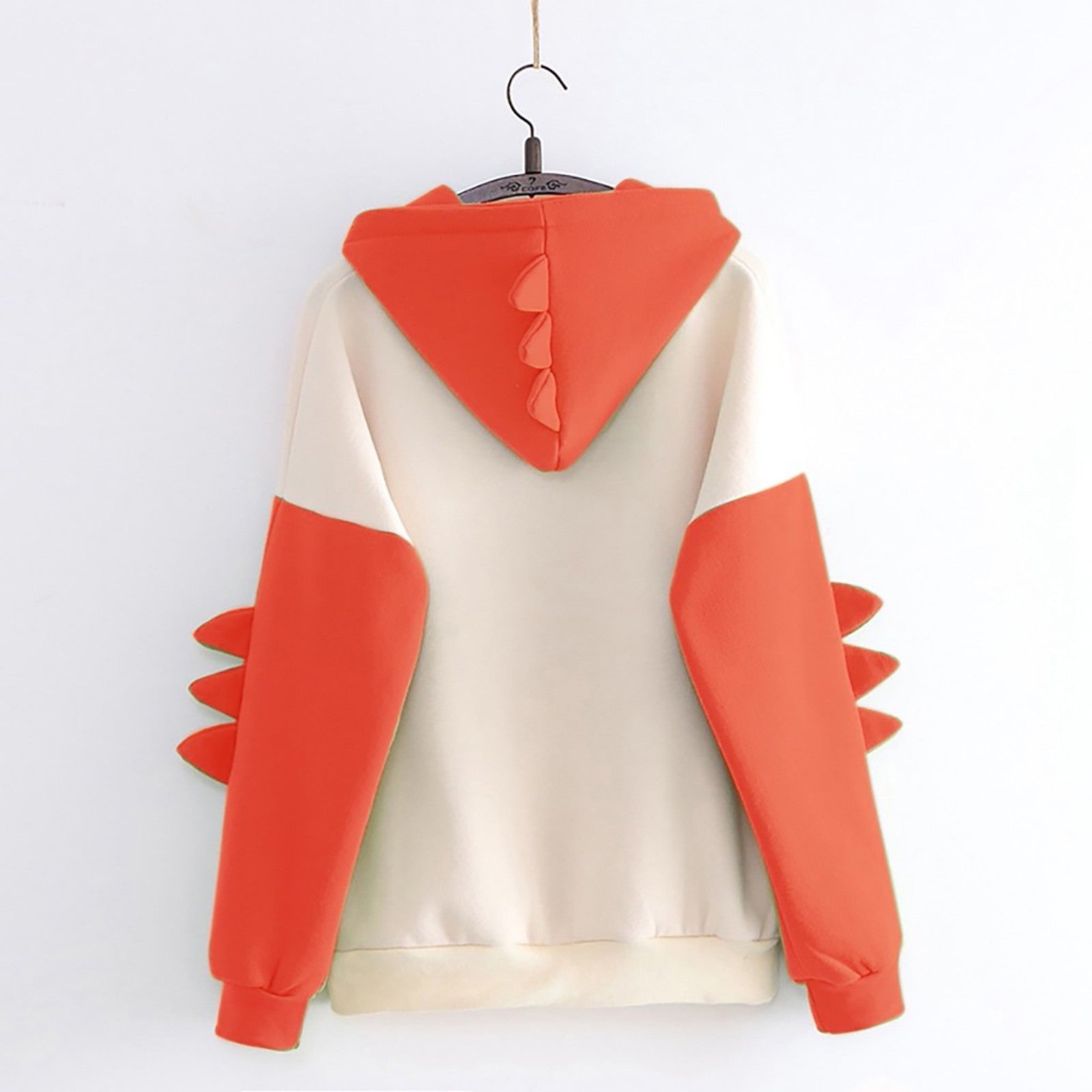 Korean Cute Dinosaur Contrast Color College Pullover Sweater